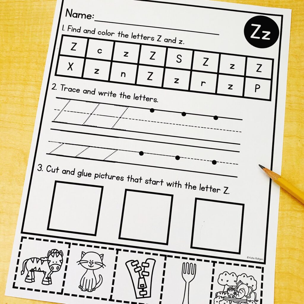 alphabet activities for preschool and kindergarten