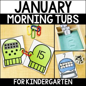 kindergarten morning tubs for january
