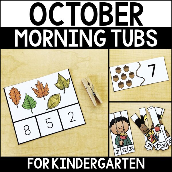 kindergarten morning tubs for october