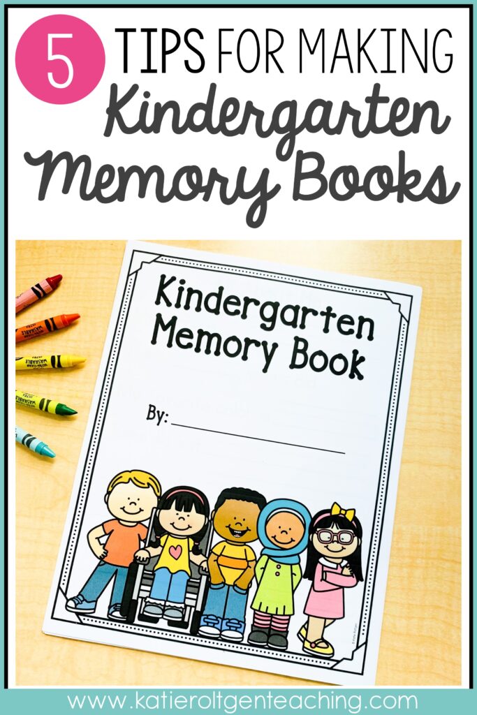 kindergarten memory book with printable and digital versions