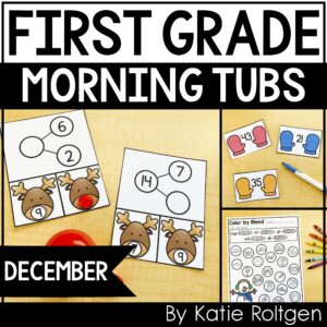 first grade morning tubs for december