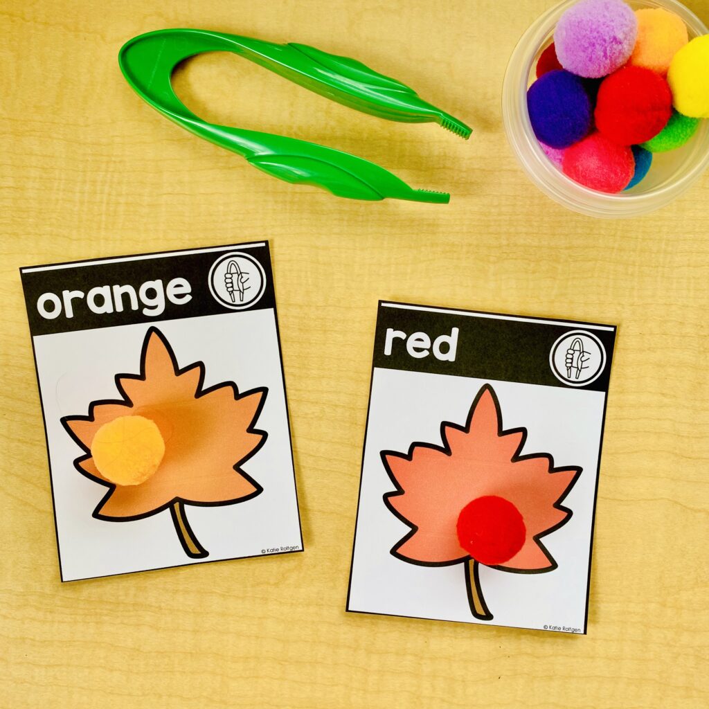 leaf fall activities for kindergarten classroom fine motor