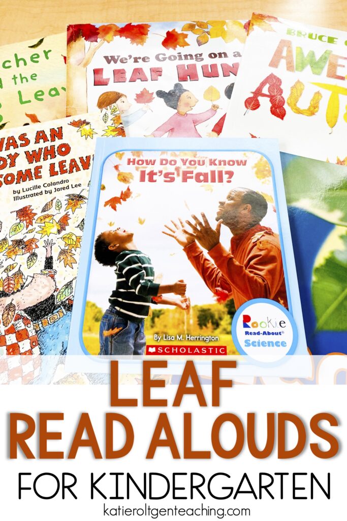 leaf read aloud books for kindergarten