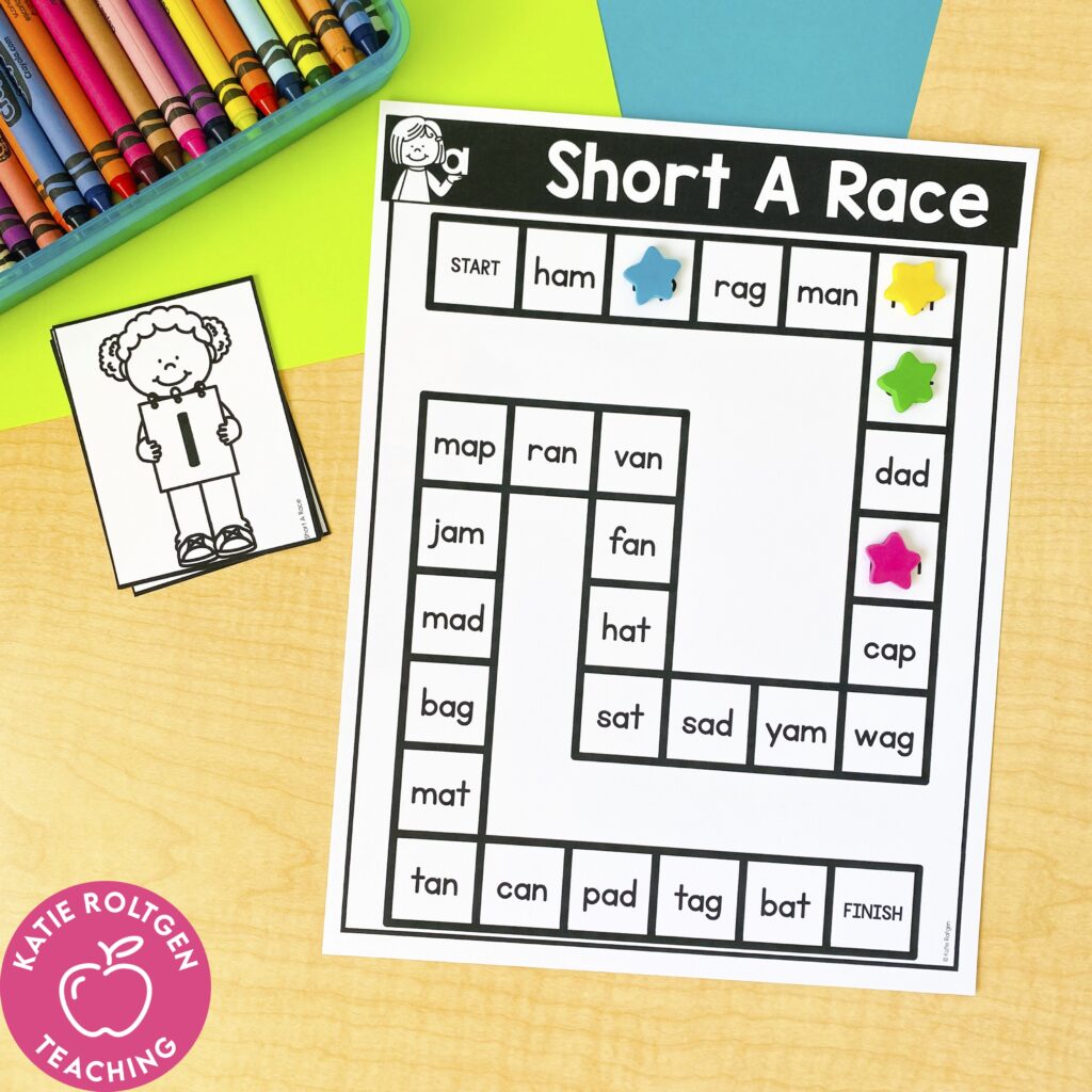 printable literacy games for kindergarten science of reading