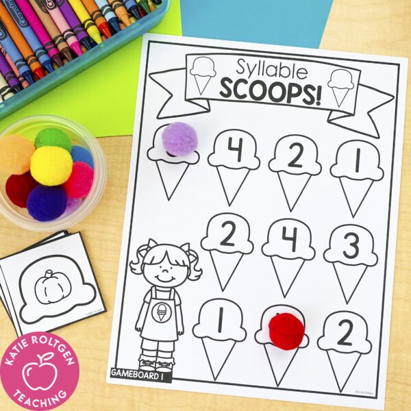 Printable Literacy Games for Kindergarten - Katie Roltgen Teaching