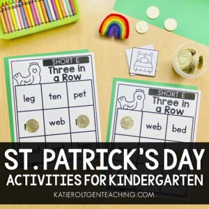 St. Patrick's Day activities for kindergarten