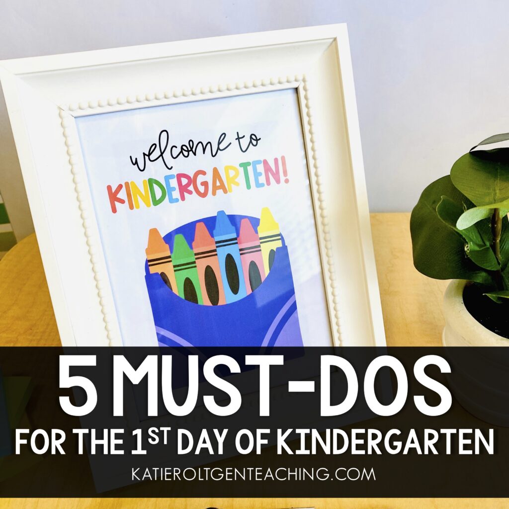 how to prepare for the first day of kindergarten