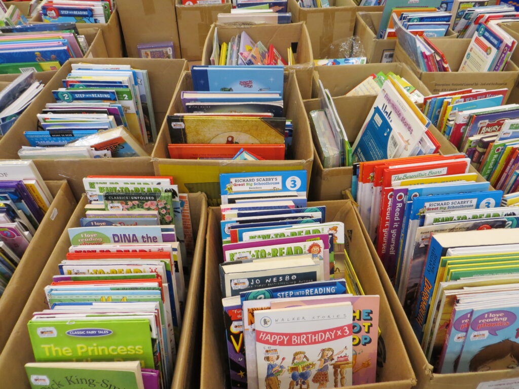 get cheap books for your classroom from thrift stores or garages sales
