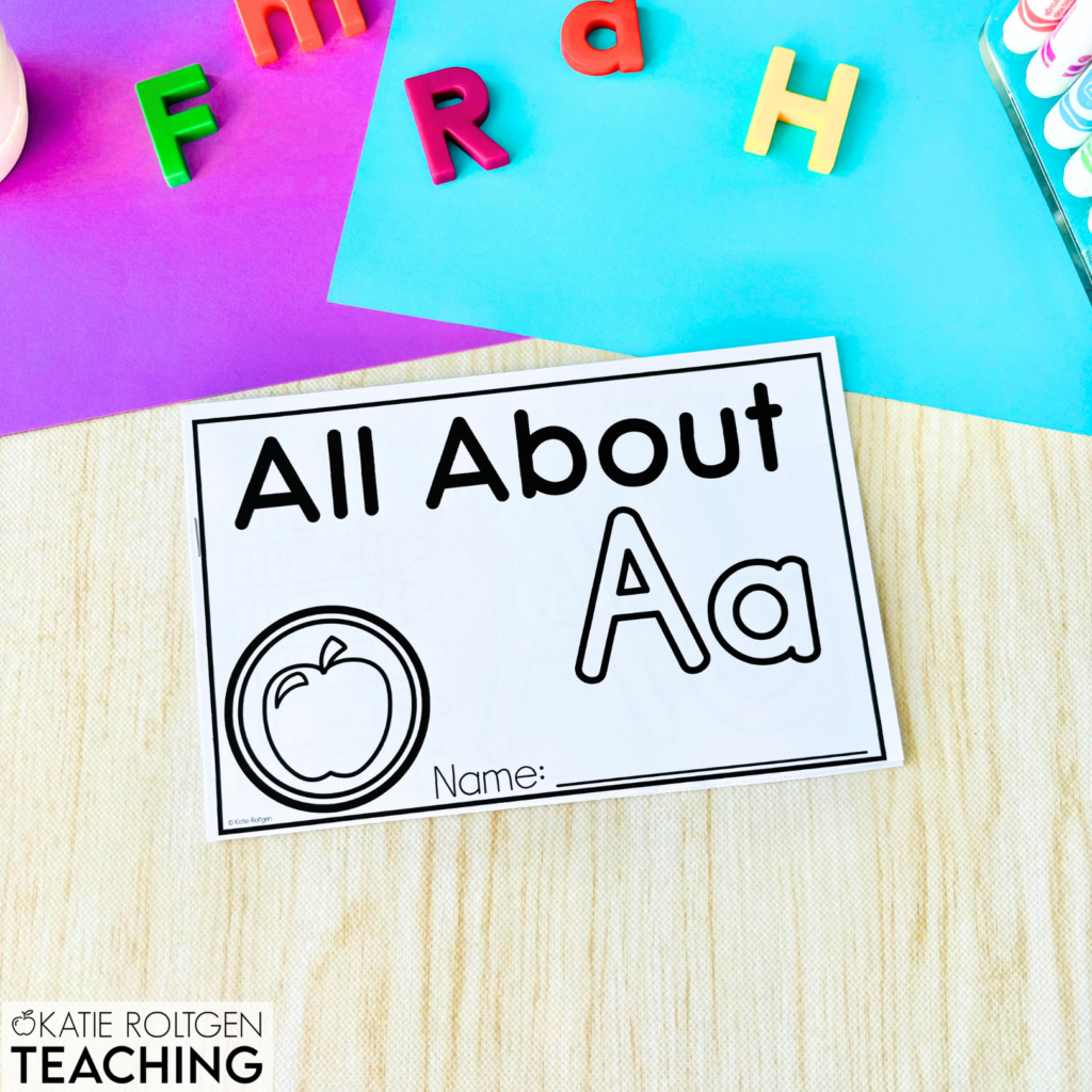 literacy activities for kindergarten alphabet mini books