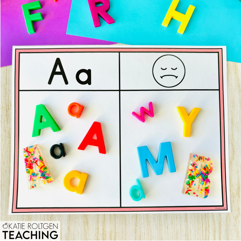 literacy activities for kindergarten alphabet