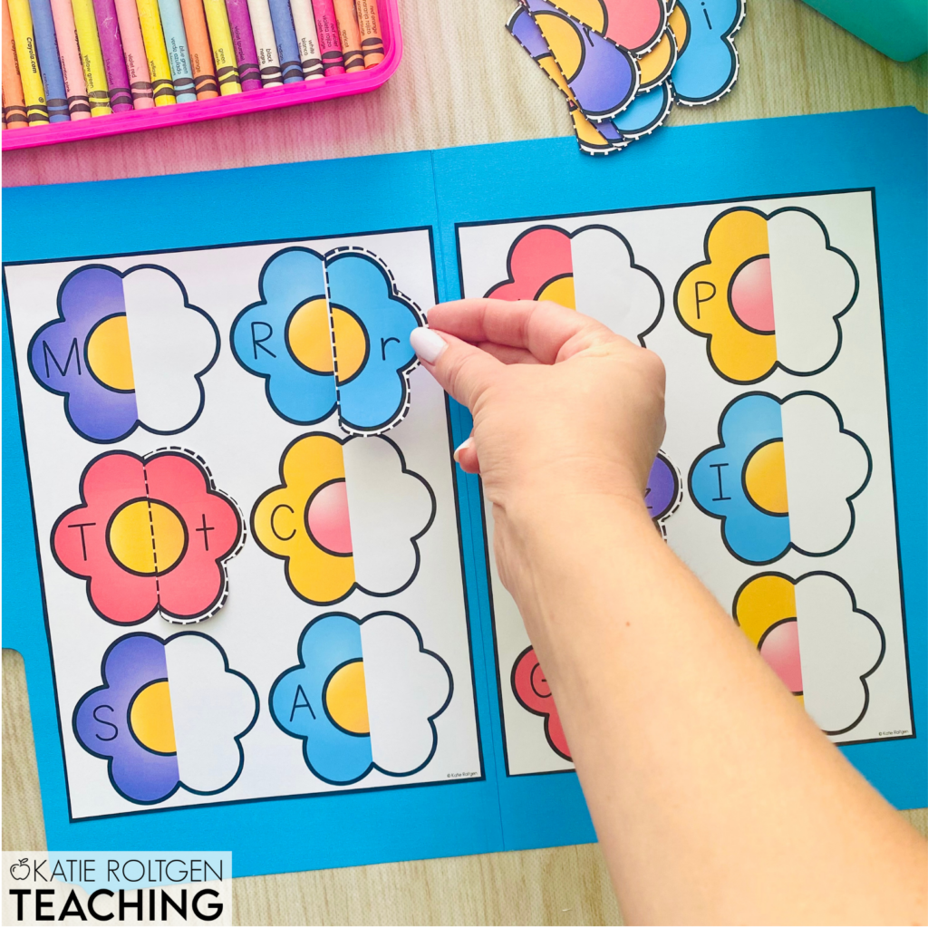 literacy activities for kindergarten file folder games