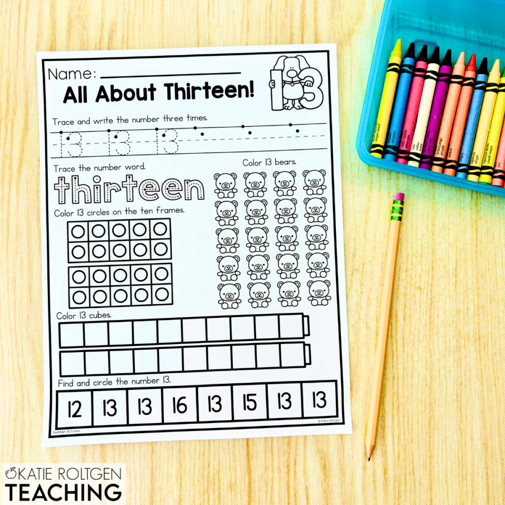 number tracing worksheets