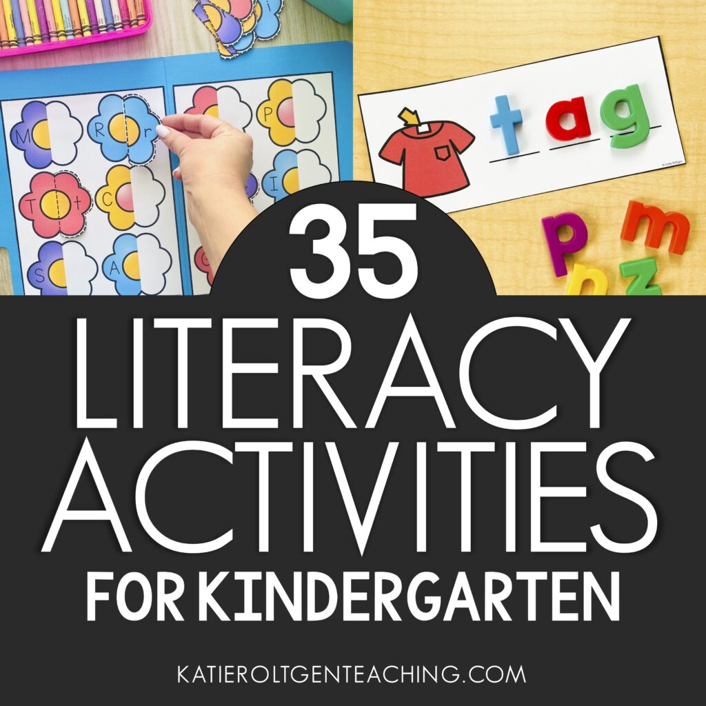 35 literacy activities for kindergarten
