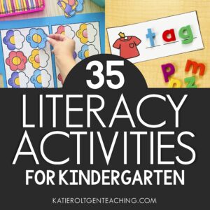35 literacy activities for kindergarten