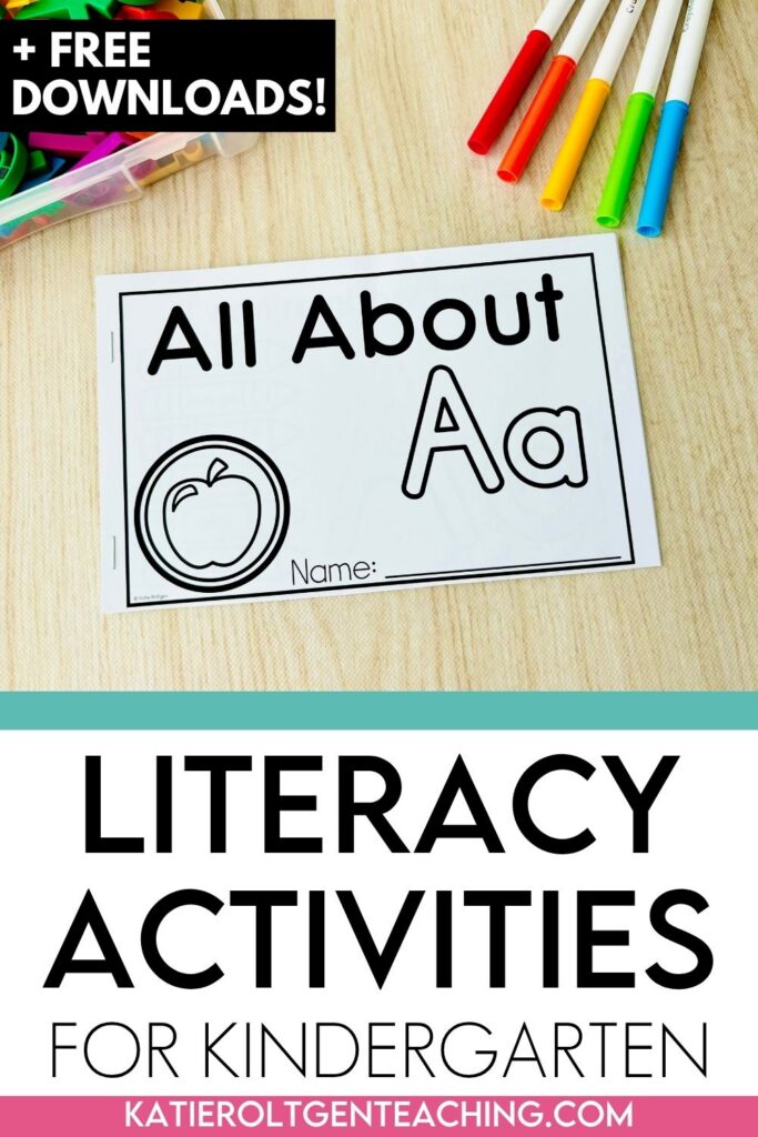 literacy activities for kindergarten