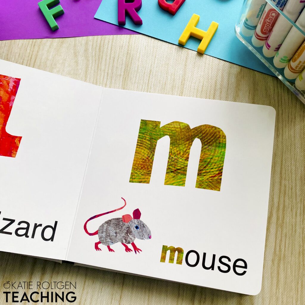 alphabet activities and books kindergarten