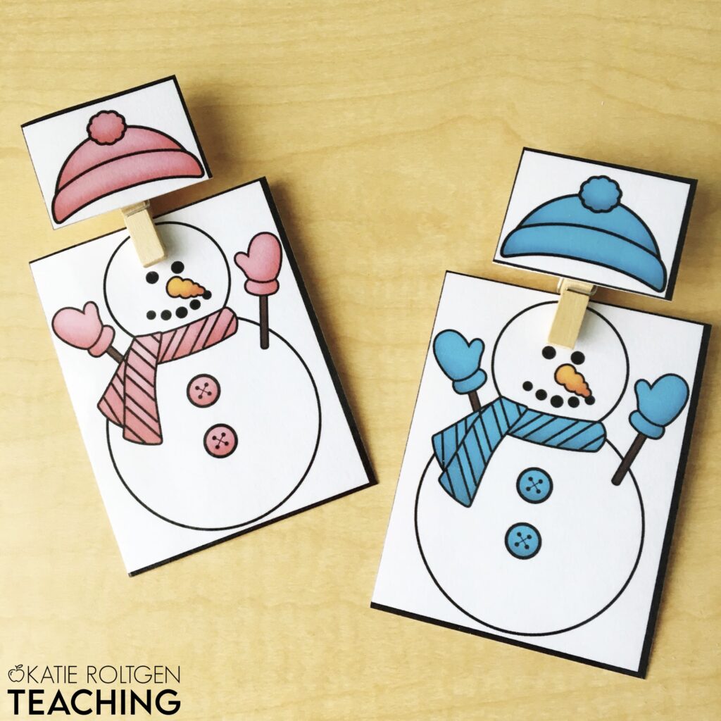 snowman winter theme for kindergarten