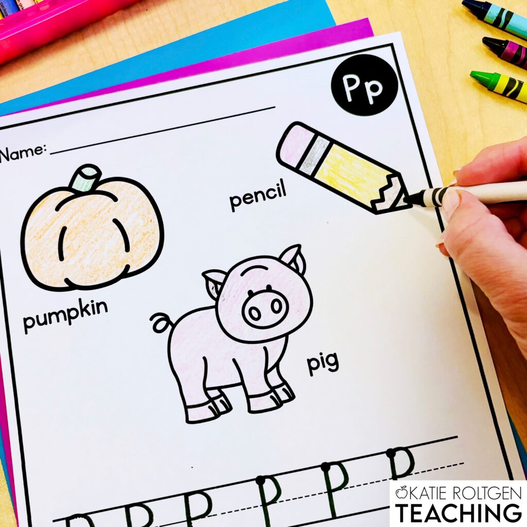 Easy Alphabet Coloring Worksheets for Kindergarten