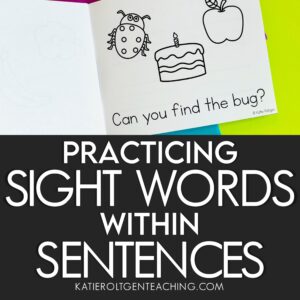 kindergarten sight word sentences