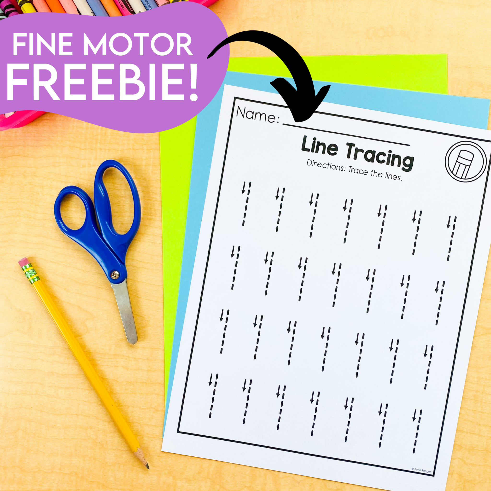 Fine Motor Printable Activities for Preschool and Kindergarten - Katie ...