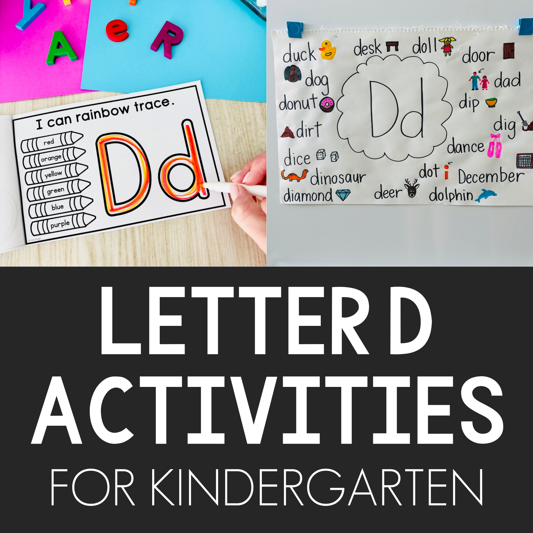 Activities for Teaching About the Letter D - Katie Roltgen Teaching