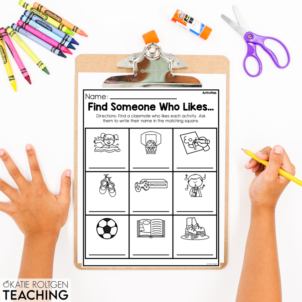 all about me activity