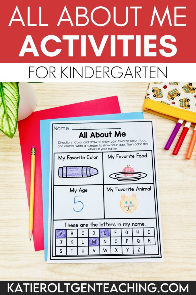 all about me activity