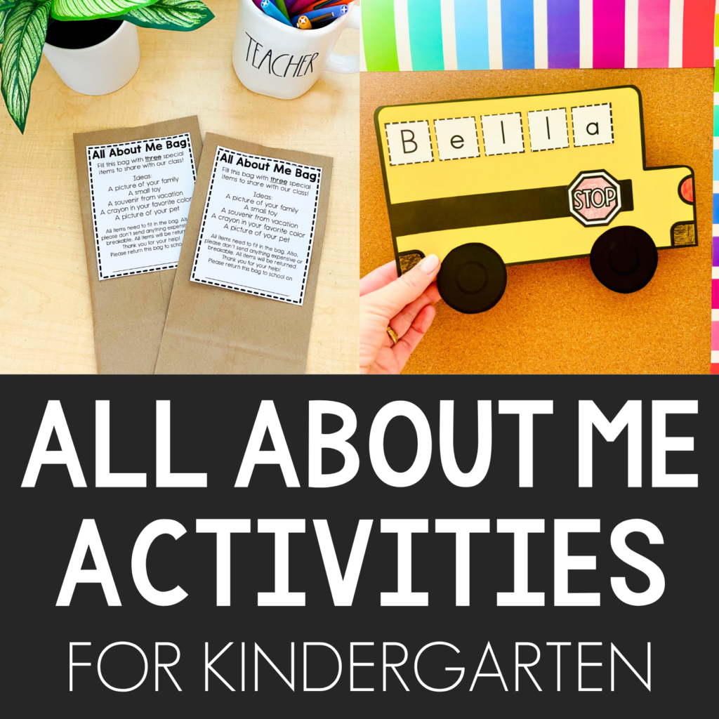 all about me activities for kindergarten