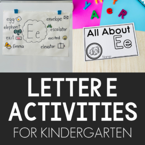 letter e activities